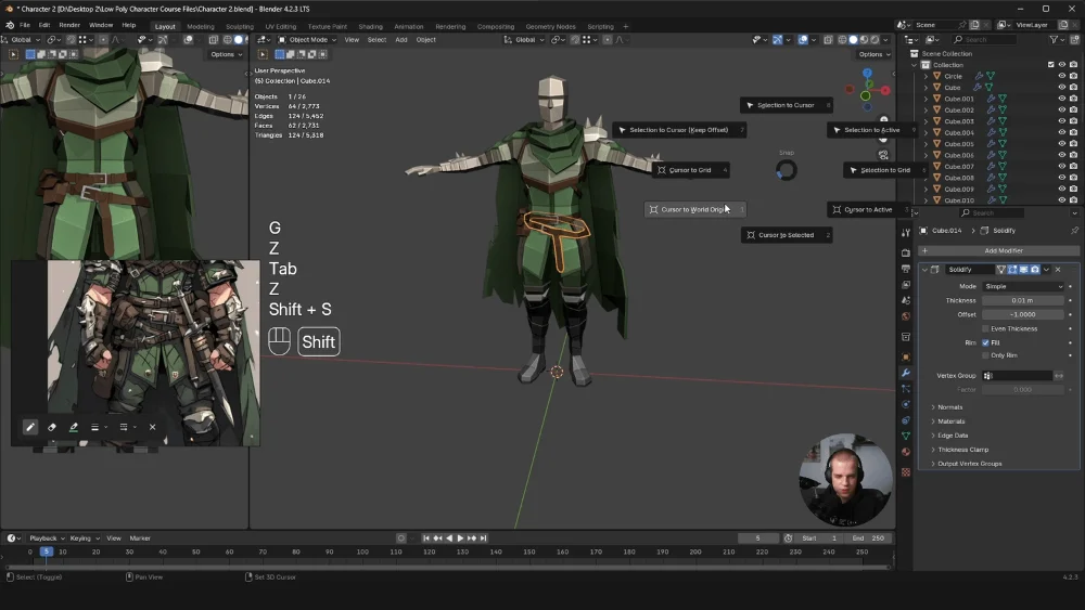 low poly character screenshot