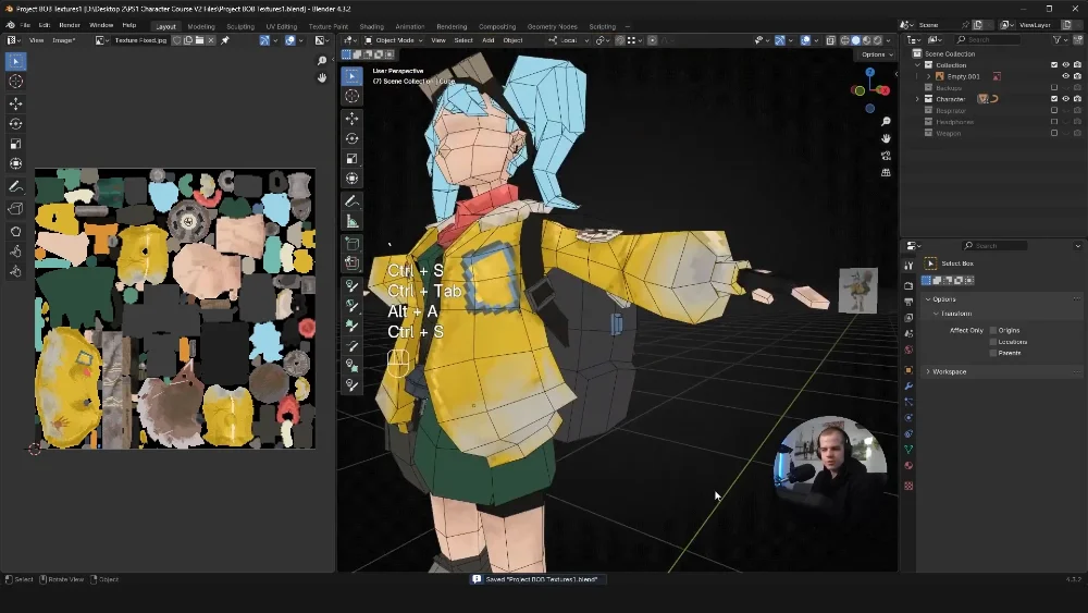 low poly character screenshot
