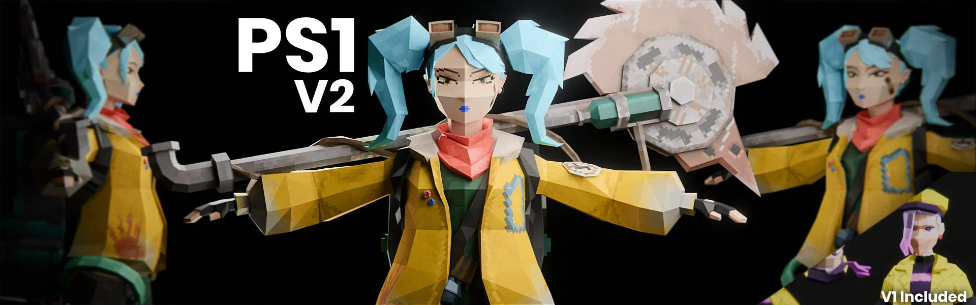 low poly character screenshot