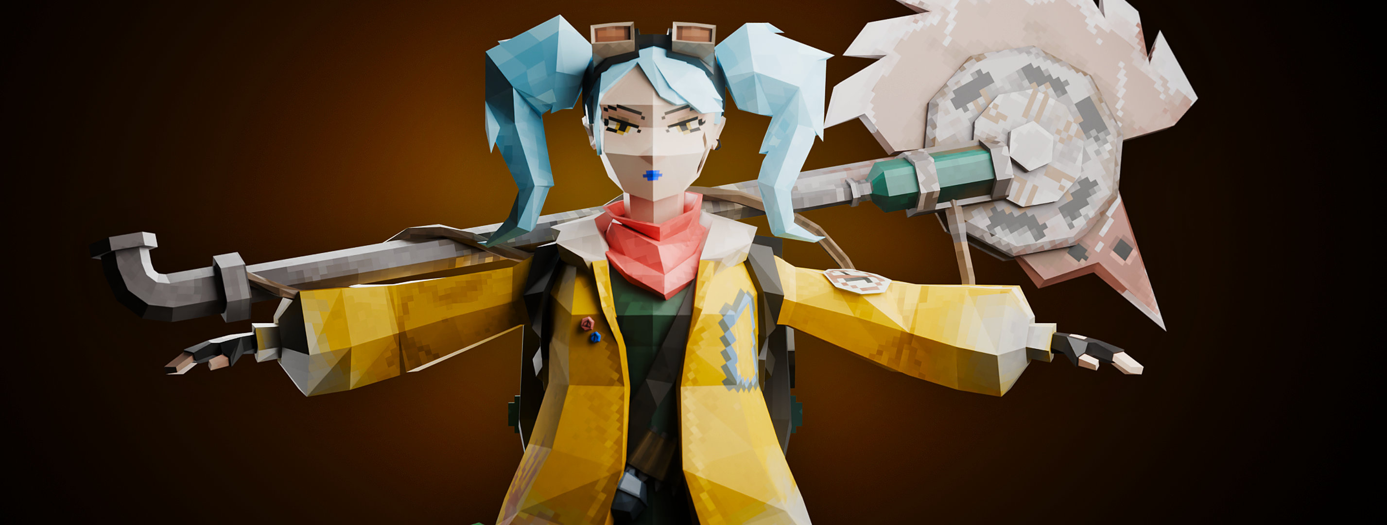 PS1 Character in Blender